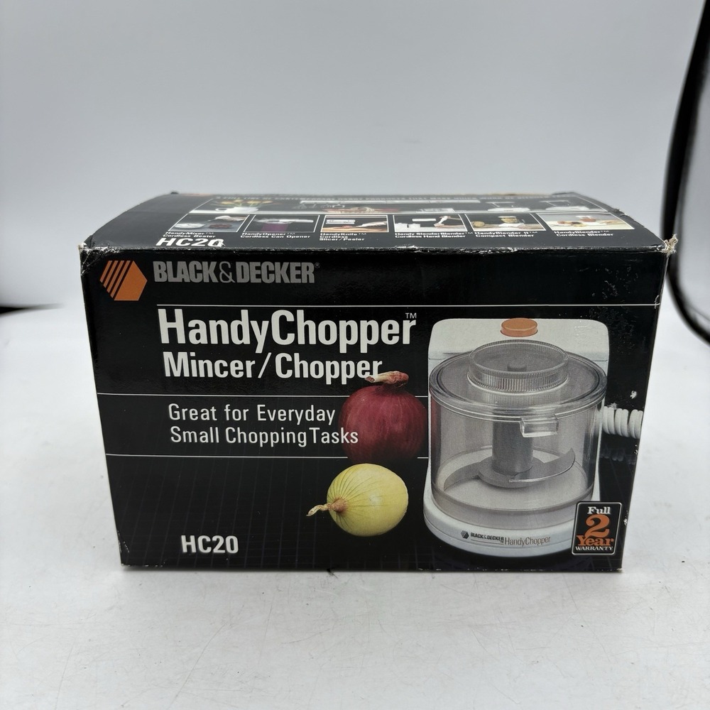 Black & Decker Food Processer Handy Chopper Mincer HC20 Electric New Open Box